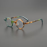 Bink Retro Acetate Glasses Frame Geometric Frames Southood Leopard